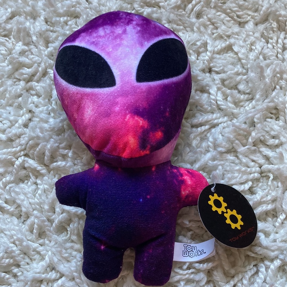 Toy Works Alien Purple Pink Plush Toy